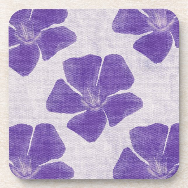 Purple Flower Coasters (Front)