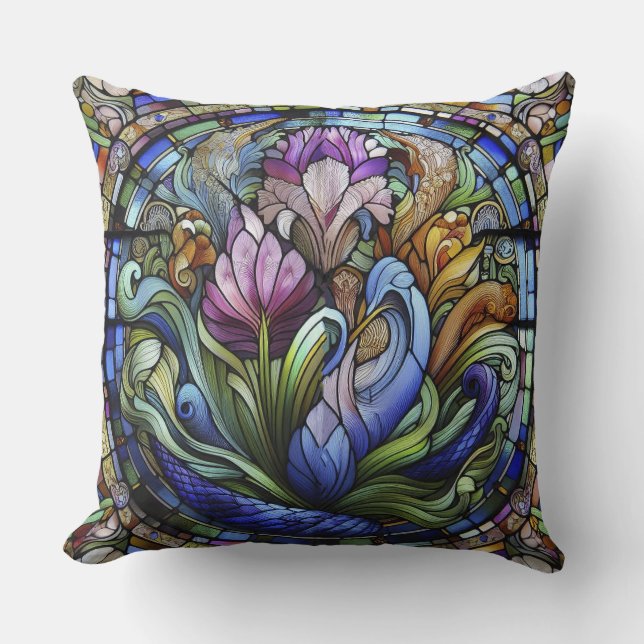 Purple Flower Cushion (Front)