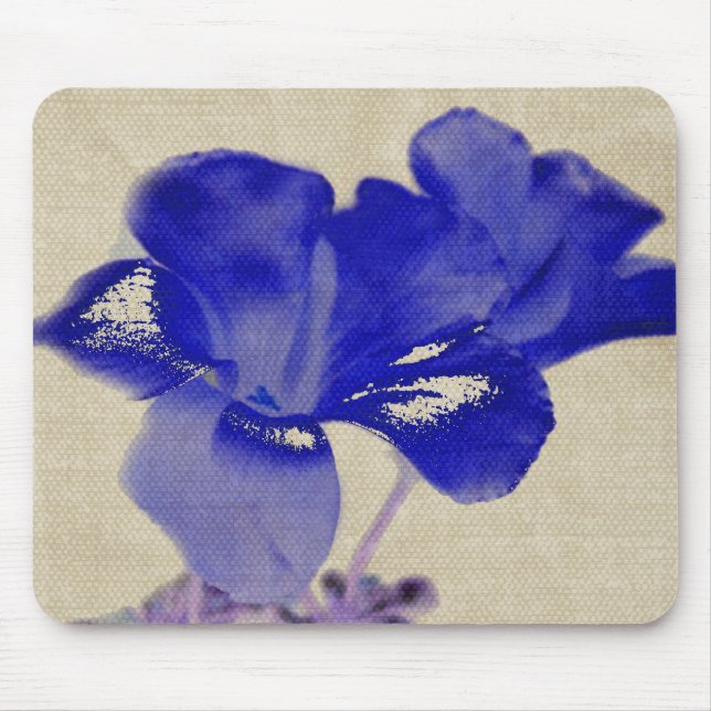 Purple Flower Digital Art Mousepad (Front)
