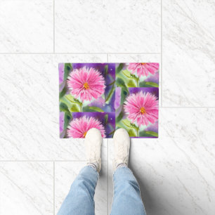 Purple Flower Doormat