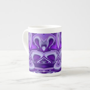 Purple Flower Dreams Bone China Mug