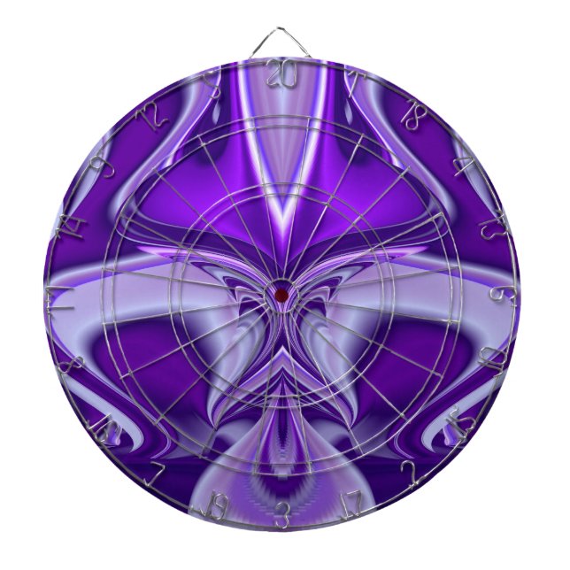 Purple Flower Dreams Dartboard (Front)