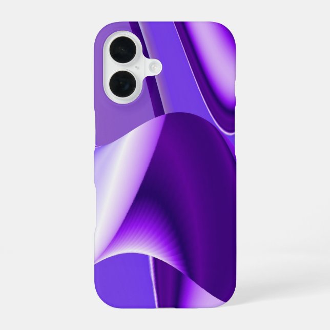 Purple Flower Dreams iPhone 16 Case (Back)