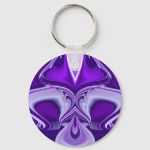 Purple Flower Dreams Key Ring