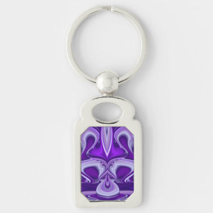 Purple Flower Dreams Key Ring
