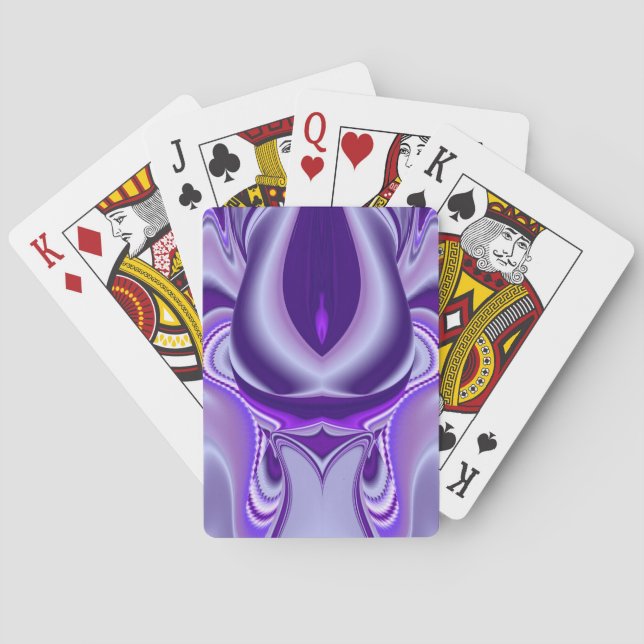 Purple Flower Dreams Playing Cards (Back)