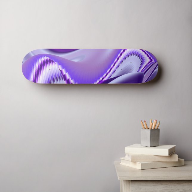 Purple Flower Dreams Skateboard (Wall Art (Horz))