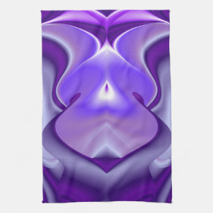 Purple Flower Dreams Tea Towel
