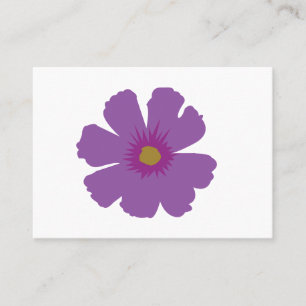 Purple Flower Floral Business Card