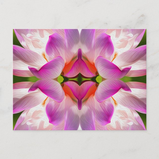 PURPLE FLOWER - Fractal Art - Postcard (Front)