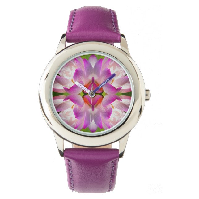 PURPLE FLOWER - Fractal Art - Watch (Front)