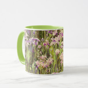Purple Flower Garden Floral Art Mug Cup