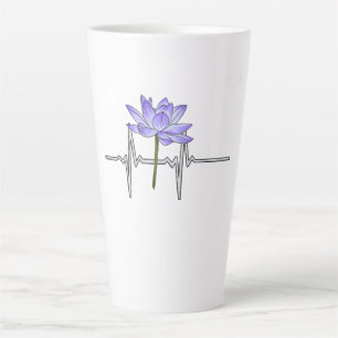Purple Flower Gardener Latte Mug