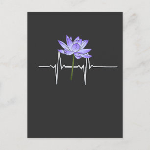 Purple Flower Gardener  Postcard