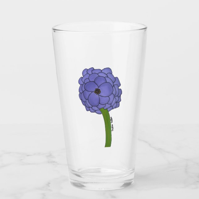 Purple Flower Glass (Front)
