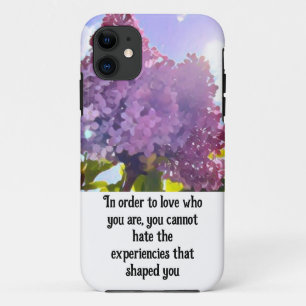 Purple Flower Inspirational Quote Design  Case-Mate iPhone Case