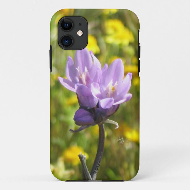Purple Flower iPhoneSE Case (Back)