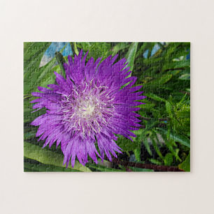 Purple flower jigsaw puzzle