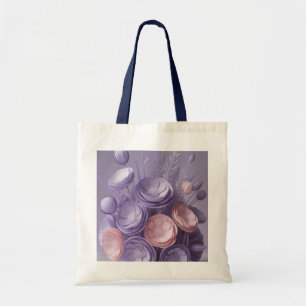 “Purple Flower Jumbo Tote Bag – Ai design