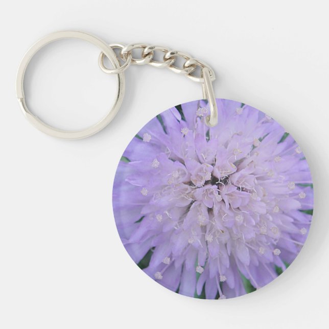 Purple flower key ring (Front)