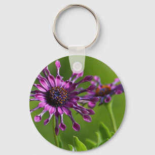 purple flower keychain