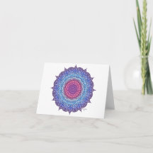 Purple Flower Leaf Mandala