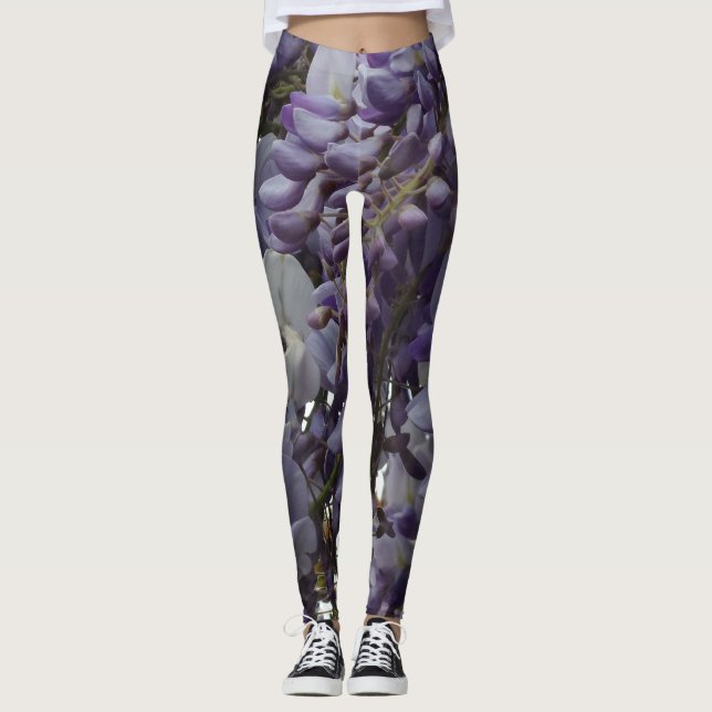 Purple Flower Leggings (Front)