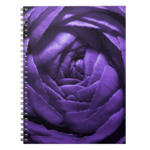 Purple Flower Macro Shot Notebook