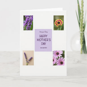 Purple Flower Mothers Day Card