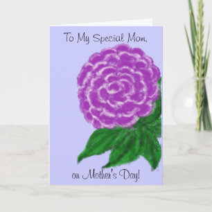 Purple Flower Mother's Day Card