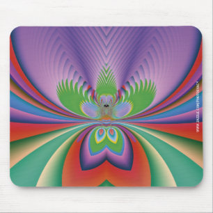 Purple Flower Mouse Pad