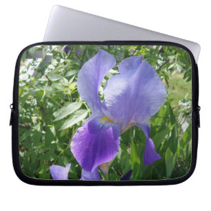 Purple Flower Neoprene Laptop Sleeve 10 inch