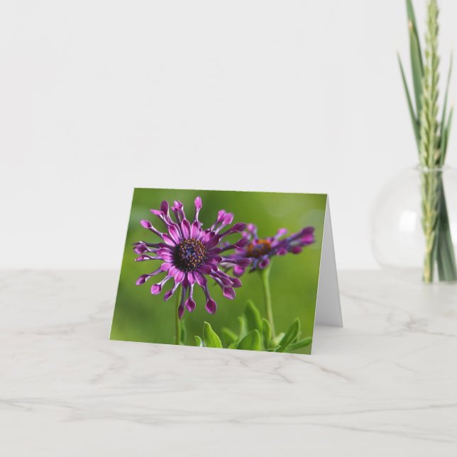 purple flower note card (Front)