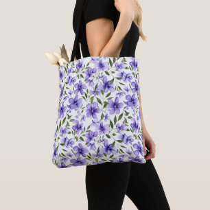 Purple Flower Passion Tote Bag