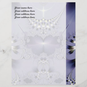 Purple Flower Personalised Letterhead