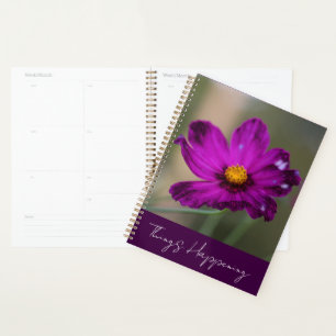Purple Flower Planner
