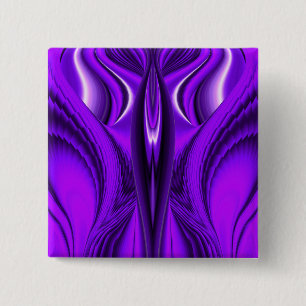 Purple Flower Rainbow Dreams, Angel Wings 15 Cm Square Badge