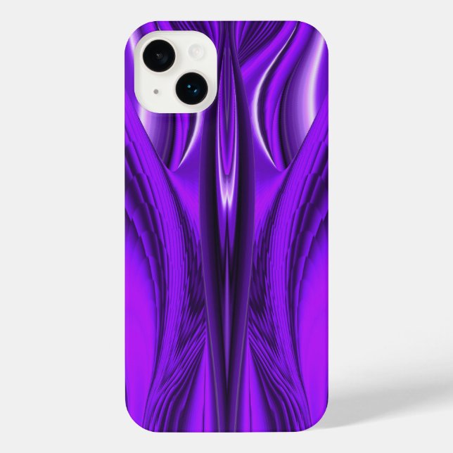 Purple Flower Rainbow Dreams Angel Wings iPhone Case (Back)