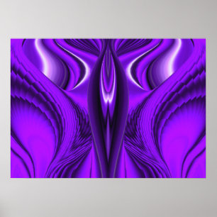 Purple Flower Rainbow Dreams, Angel Wings Poster