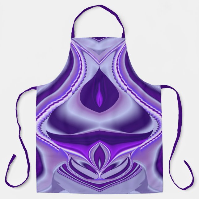 Purple Flower Rainbow Dreams Apron (Front)