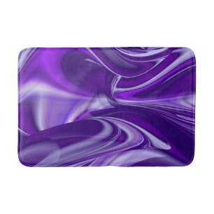 Purple Flower Rainbow Dreams Bath Mat