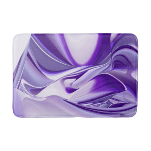 Purple Flower Rainbow Dreams Bath Mat