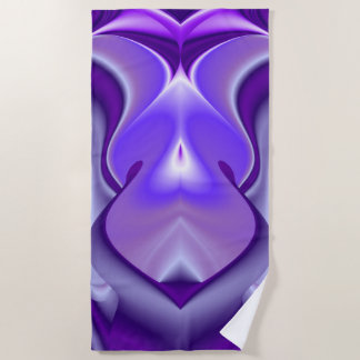 Purple Flower Rainbow Dreams Beach Towel