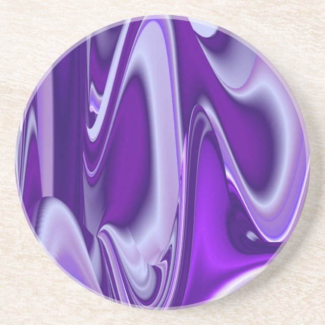 Purple Flower Rainbow Dreams Coaster (Front)