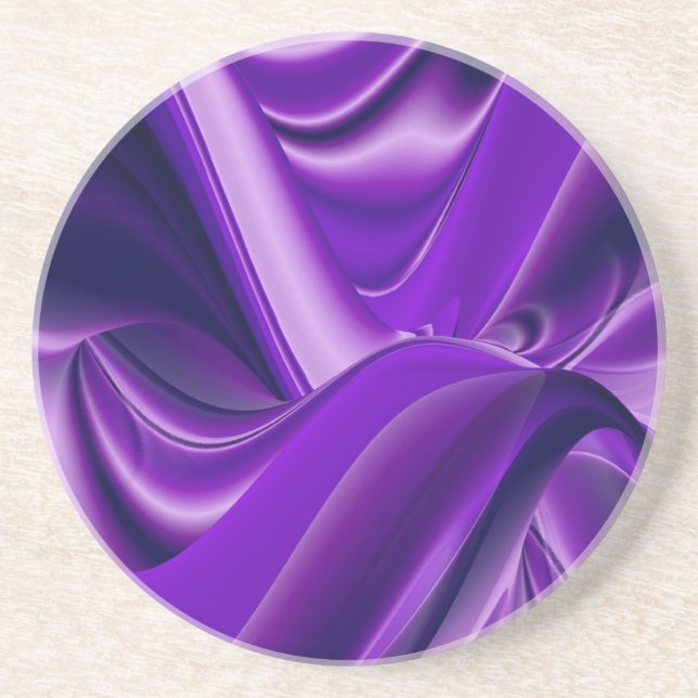 Purple Flower Rainbow Dreams Coaster (Front)