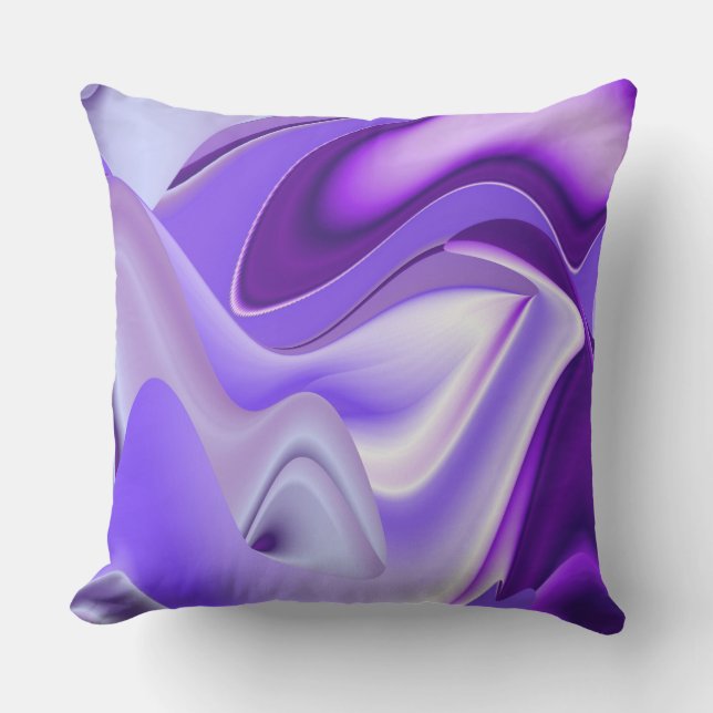 Purple Flower Rainbow Dreams Cushion (Front)