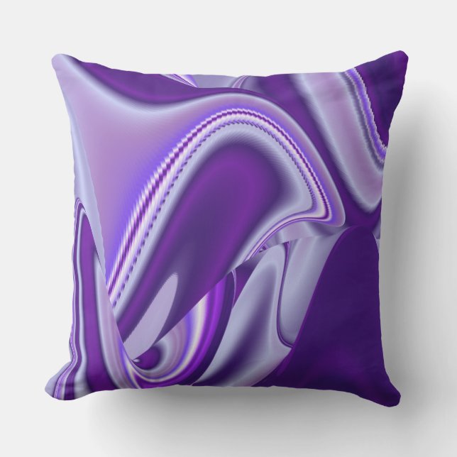 Purple Flower Rainbow Dreams Cushion (Front)