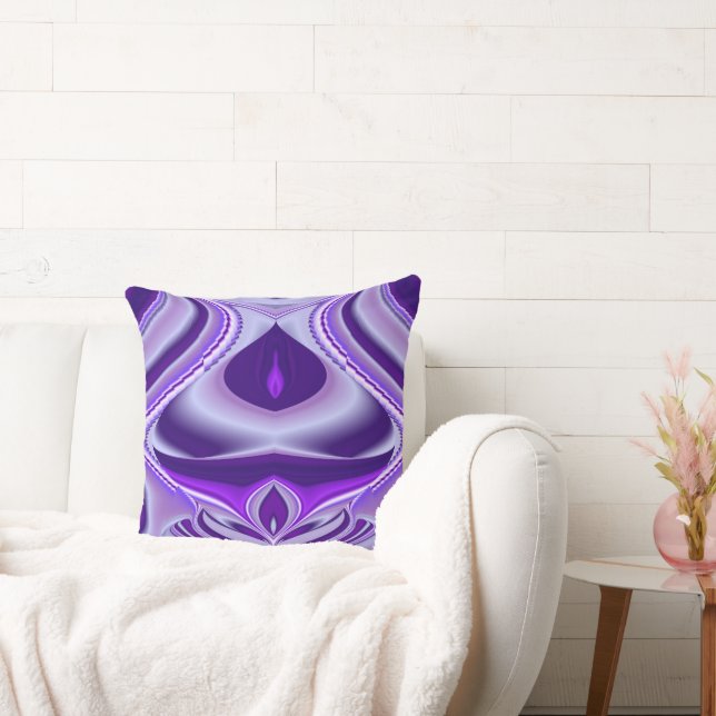 Purple Flower Rainbow Dreams Cushion (Couch)