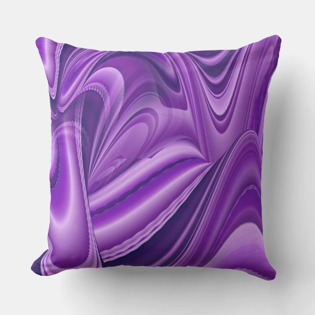 Purple Flower Rainbow Dreams Cushion (Front)
