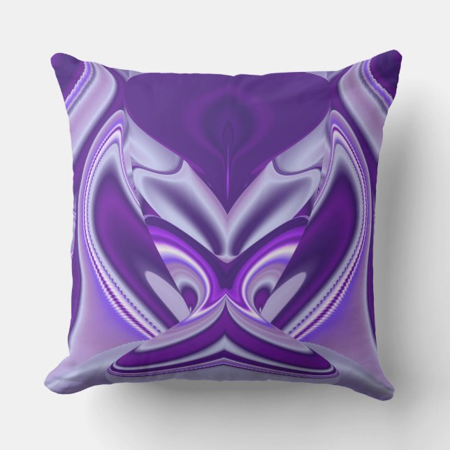 Purple Flower Rainbow Dreams Cushion (Front)